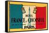 Card for Hotel France et Choiseul-null-Framed Stretched Canvas