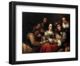 Card Game, 17th Century-Dingeman Van Der Hagen-Framed Premium Giclee Print