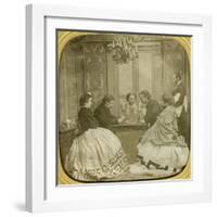 Card Game, 19th Century-null-Framed Giclee Print