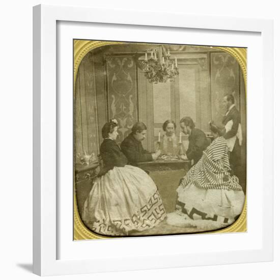 Card Game, 19th Century-null-Framed Giclee Print