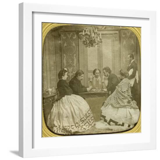 Card Game, 19th Century--Framed Giclee Print