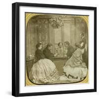 Card Game, 19th Century-null-Framed Giclee Print