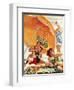 "Card Game at the Beach," August 28, 1943-Alex Ross-Framed Giclee Print