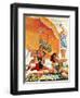 "Card Game at the Beach," August 28, 1943-Alex Ross-Framed Premium Giclee Print