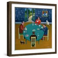 Card Game-Jerzy Marek-Framed Giclee Print