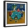 Card Game-Jerzy Marek-Framed Giclee Print