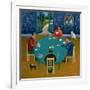 Card Game-Jerzy Marek-Framed Giclee Print