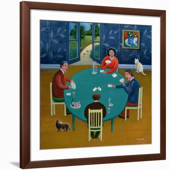 Card Game-Jerzy Marek-Framed Giclee Print