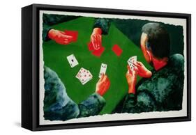 Card Game-Graham Dean-Framed Stretched Canvas