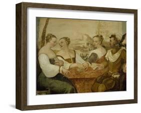 Card Games-Giovanni Antonio Fasolo-Framed Giclee Print