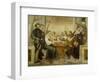 Card Games-Giovanni Antonio Fasolo-Framed Giclee Print