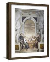 Card Games-Giovanni Antonio Fasolo-Framed Giclee Print