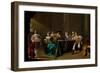 Card Players and Merrymakers (Oil on Panel)-Jacob Duck-Framed Giclee Print