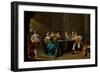 Card Players and Merrymakers (Oil on Panel)-Jacob Duck-Framed Giclee Print
