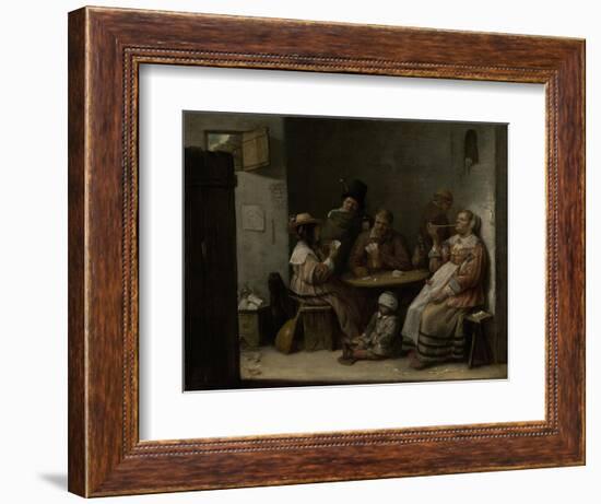 Card Players, c.1645-Joos Van Craesbeeck-Framed Giclee Print