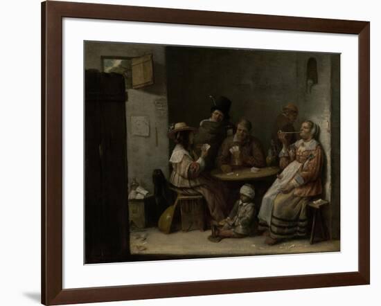 Card Players, c.1645-Joos Van Craesbeeck-Framed Giclee Print