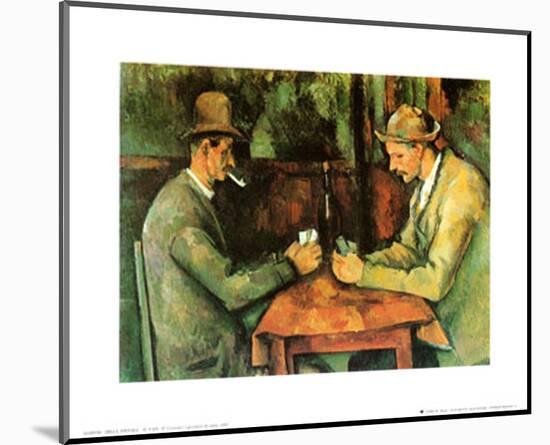 Card Players, c.1890-Paul Cézanne-Mounted Art Print