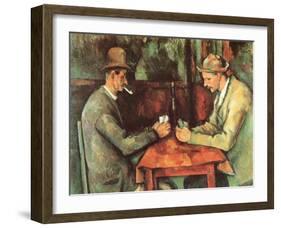 Card Players, c.1890-Paul Cézanne-Framed Art Print