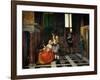 Card Players in an Opulent Interior-Pieter de Hooch-Framed Giclee Print