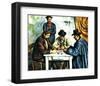 Card Players with Pipes-null-Framed Giclee Print