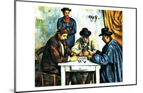 Card Players with Pipes-null-Mounted Giclee Print