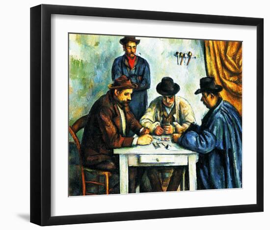 Card Players with Pipes-null-Framed Giclee Print