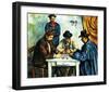 Card Players with Pipes-null-Framed Giclee Print