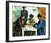 Card Players with Pipes-null-Framed Giclee Print