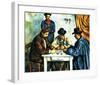 Card Players with Pipes-null-Framed Giclee Print