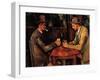 Card Players-Paul Cézanne-Framed Art Print