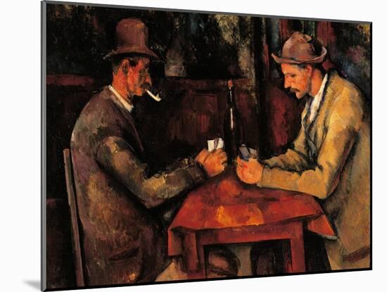 Card Players-Paul Cézanne-Mounted Art Print