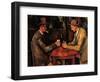 Card Players-Paul Cézanne-Framed Art Print