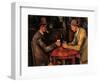 Card Players-Paul Cézanne-Framed Art Print