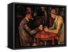 Card Players-Paul Cézanne-Framed Stretched Canvas