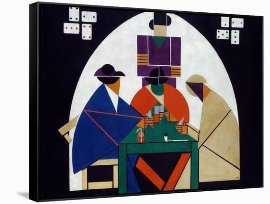 Card Players-Theo Van Doesburg-Framed Stretched Canvas