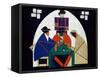 Card Players-Theo Van Doesburg-Framed Stretched Canvas