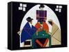 Card Players-Theo Van Doesburg-Framed Stretched Canvas