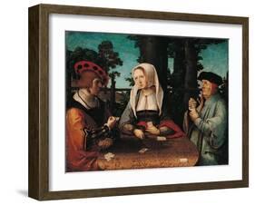 Card Players-Lucas Van Leyden-Framed Art Print