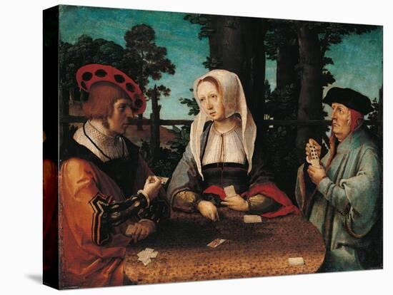 Card Players-Lucas Van Leyden-Stretched Canvas