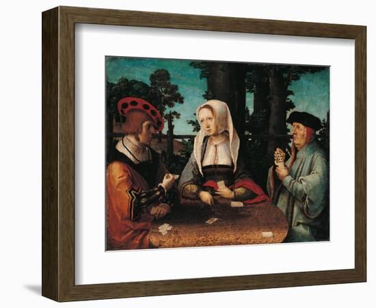 Card Players-Lucas Van Leyden-Framed Art Print