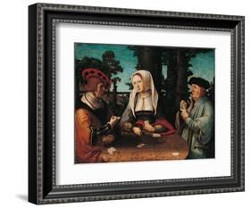 Card Players-Lucas Van Leyden-Framed Art Print