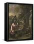 Card Players-Johannes Natus-Framed Stretched Canvas