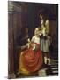 Card Players-Pieter de Hooch-Mounted Giclee Print