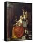 Card Players-Pieter de Hooch-Framed Stretched Canvas