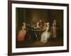 Card-Playing Gathering-Joseph F. zugeschr Nollekens-Framed Giclee Print