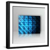 Card with Abstract Geometrical Background-Tarchyshnik Andrei-Framed Art Print