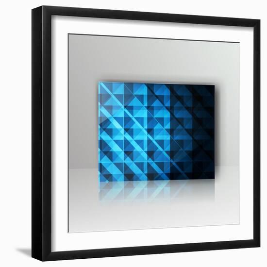 Card with Abstract Geometrical Background-Tarchyshnik Andrei-Framed Art Print