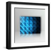 Card with Abstract Geometrical Background-Tarchyshnik Andrei-Framed Art Print