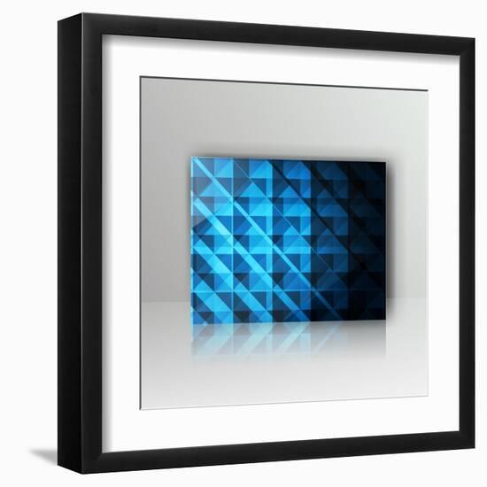 Card with Abstract Geometrical Background-Tarchyshnik Andrei-Framed Art Print