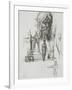 Cardboard 75. Sheet of Studies for "Salome Dancing"-Gustave Moreau-Framed Giclee Print